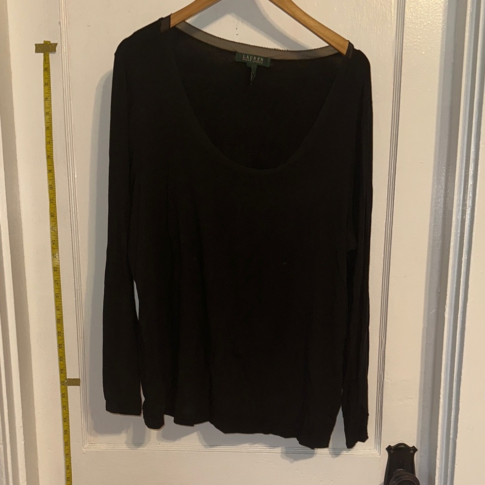 Ralph Lauren Black Long Sleeve Women's Top